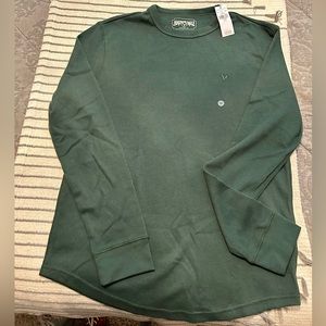 AMERICAN EAGLE OUTFITTERS MENS Super Soft Long-Sleeve Thermal Shirt